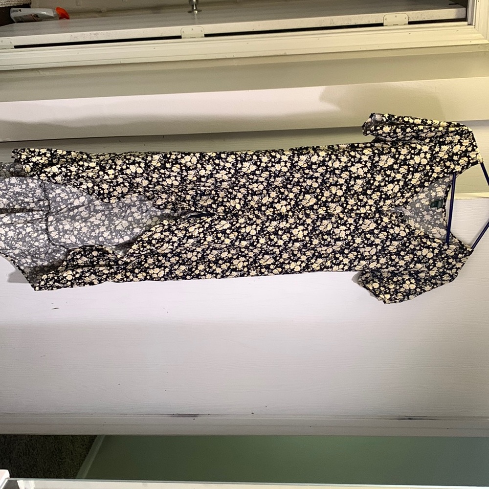 floral high low dress